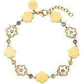 Purelei Pulsera 'Flowering' oro / verde / lila