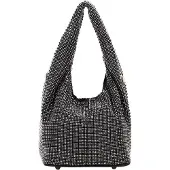 NAEMI Bolso de mano negro / plata