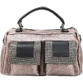 NAEMI Bolso de mano gris oscuro / negro