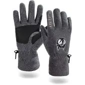 Polar Husky Guantes deportivos 'Lhotse' gris / negro / blanco