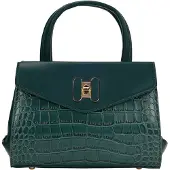 NAEMI Bolso de mano verde oscuro