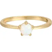 Rafaela Donata Anillo dorado / blanco