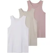 TWO SOON Top beige / rosa / blanco