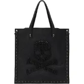 Nelice Bolso de hombro negro / plata