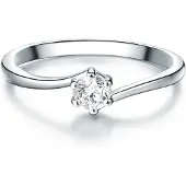 Trilani Anillo plata / transparente