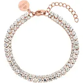 Purelei Pulsera 'Festive' oro rosa / transparente