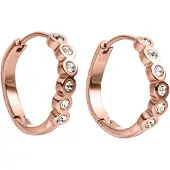 Purelei Pendientes 'Reef' oro rosa / transparente