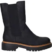 Rieker Botas 'Klassische Stiefelette Damen 72683-00 Kunststoff (Synthetik) in schwarz' negro