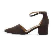 Bianco Zapatos con plataforma 'Divived D'orsay' marrón oscuro