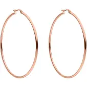 Purelei Pendientes 'Hoops' oro rosa