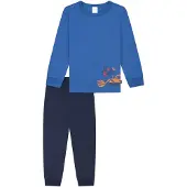 Schiesser Pijama 'Boys World' azul