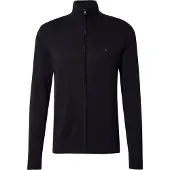 Tommy Hilfiger Cárdigan 'Flag Embroidery Zip-thru' negro