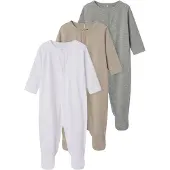 TWO SOON Pijama beige / gris moteado / blanco