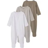 TWO SOON Pijama piel / beige oscuro / blanco cáscara de huevo
