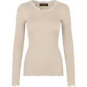 Rosemunde Camiseta ecru / brocado