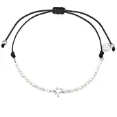 Glanzstücke Pulsera negro / plata
