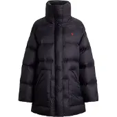 Ralph Lauren para mujer. 211971186001 Plumífero Woven negro (L), Casual, Nylon reciclado, outlet 2026.