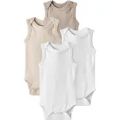 TWO SOON Pijama entero/body beige / blanco