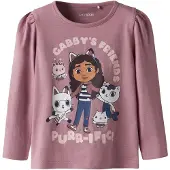 TWO SOON Camiseta 'Gabby' navy / marrón / lavanda / blanco