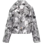 IZIA Chaqueta de entretiempo 'Fashion Look' gris / gris oscuro / blanco