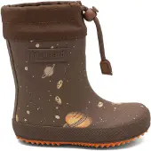 Bisgaard Botas de lluvia marrón / amarillo / rosa claro