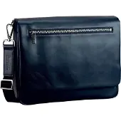 Leonhard heyden Montreal Mensajero Piel natural 36 cm azul