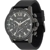 GUESS Reloj analógico 'Walker' gris / negro / blanco