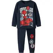 Name it Pijama 'NMMocti Spider' navy / zafiro / rojo oscuro / offwhite