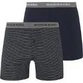 Scotch & Soda Calzoncillo boxer navy / gris moteado / blanco