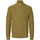 Selected Media Cremallera Jersey Hombres Verde S