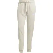 Adidas adidasPantalón Essentials 3-Stripes Fleece Slim L Beige / White Mujer