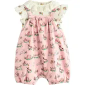 Next Pijama entero/body rosa