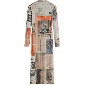 Desigual , Vestido ajustado collage, Viscosa, XS
