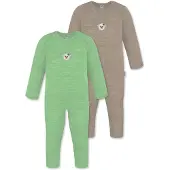 Normani Pijama entero/body 'Waverly' beige oscuro / verde