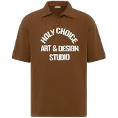 Dandalo Camiseta marrón / blanco
