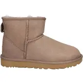 Ugg para mujer. 1016222 Botines de Piel Classic Mini II taupe (41), Plano, Ante, Ninguno, Casual, outlet 2026.