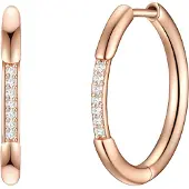 Glanzstücke Pendientes oro rosa / transparente