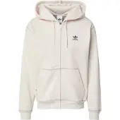 Adidas adidasChaqueta con capucha, cremallera y trébol Essentials L Wonder White Hombre