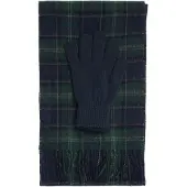 Barbour Chal 'Tartan' azul noche / pino