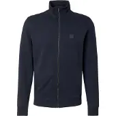 BOSS Sudadera con cremallera 'Zestart' azul oscuro