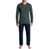 Tom Tailor Pijama largo navy / verde