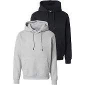 Jack & Jones Sudadera 'JJEBRADLEY' gris moteado / negro