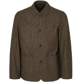Selected Chaqueta saco 'SLHLANDON' marrón oscuro / negro