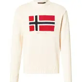 Napapijri Jersey 'D-Mura C' beige / rojo / negro
