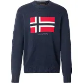 Napapijri Jersey 'Mura' beige claro / marino / rojo
