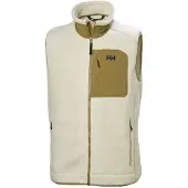 Helly Hansen para hombre. 49461 Chaleco polar Panorama Pile Block gris (L), Beige, Casual, Poliéster, outlet 2026.