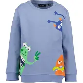 Blue Seven Sudadera azul / ópalo / verde claro / naranja