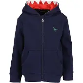 Blue Seven Sudadera con cremallera azul noche / esmeralda / rojo / blanco