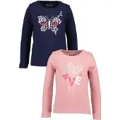 Blue Seven Camiseta marino / rosa / rosa / blanco