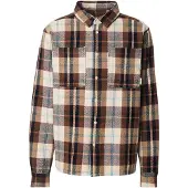 Iriedaily Camisa 'Chillax Lumber' crema / azul real / marrón / marrón oscuro